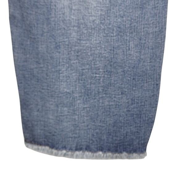 Kut from the Kloth Abigail Crop Straight Leg Raw Hem Denim jeans Size 18W - Picture 9 of 11